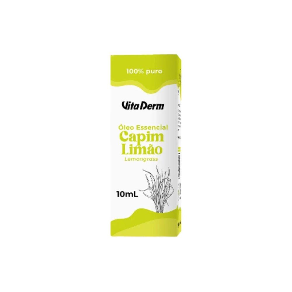 Vita Derm Capim Limão 100% Puro Óleo Essencial 10ml 10ml 3