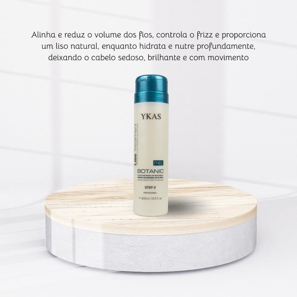 Ykas Free Botanic Liss Treatment Step 2 Efeito Liso 300ml 300ml 5