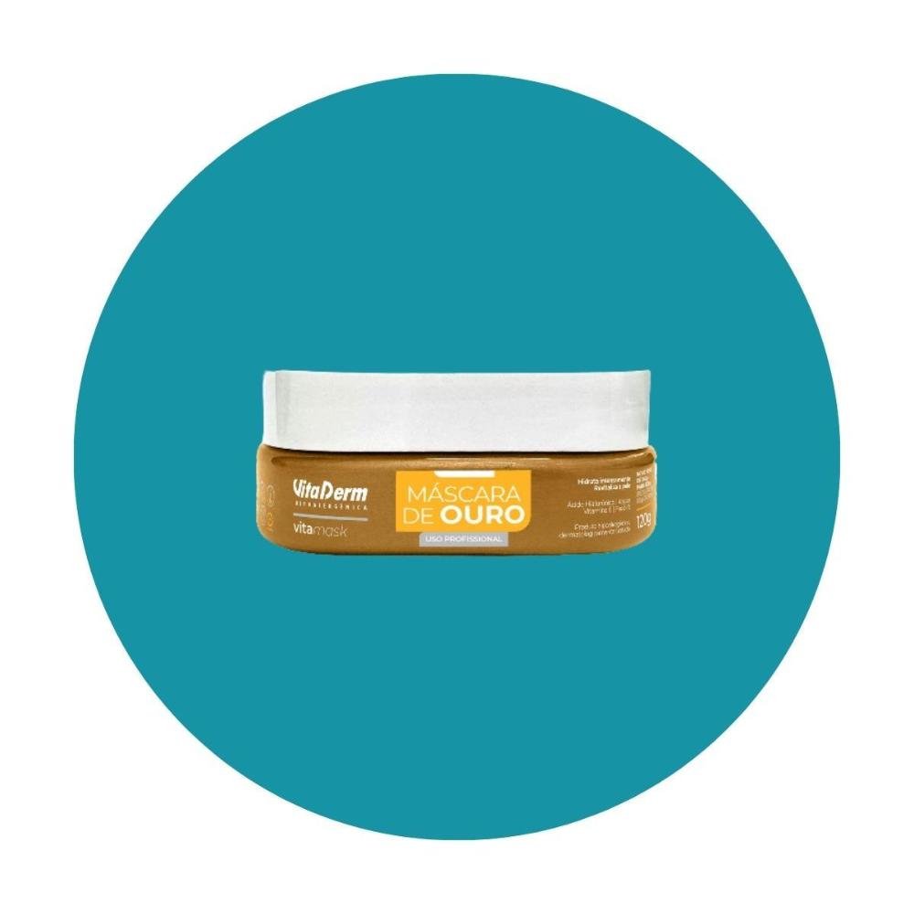 Vita Derm Hipoalergênica VitaMask Ouro Máscara 120g 120g 3