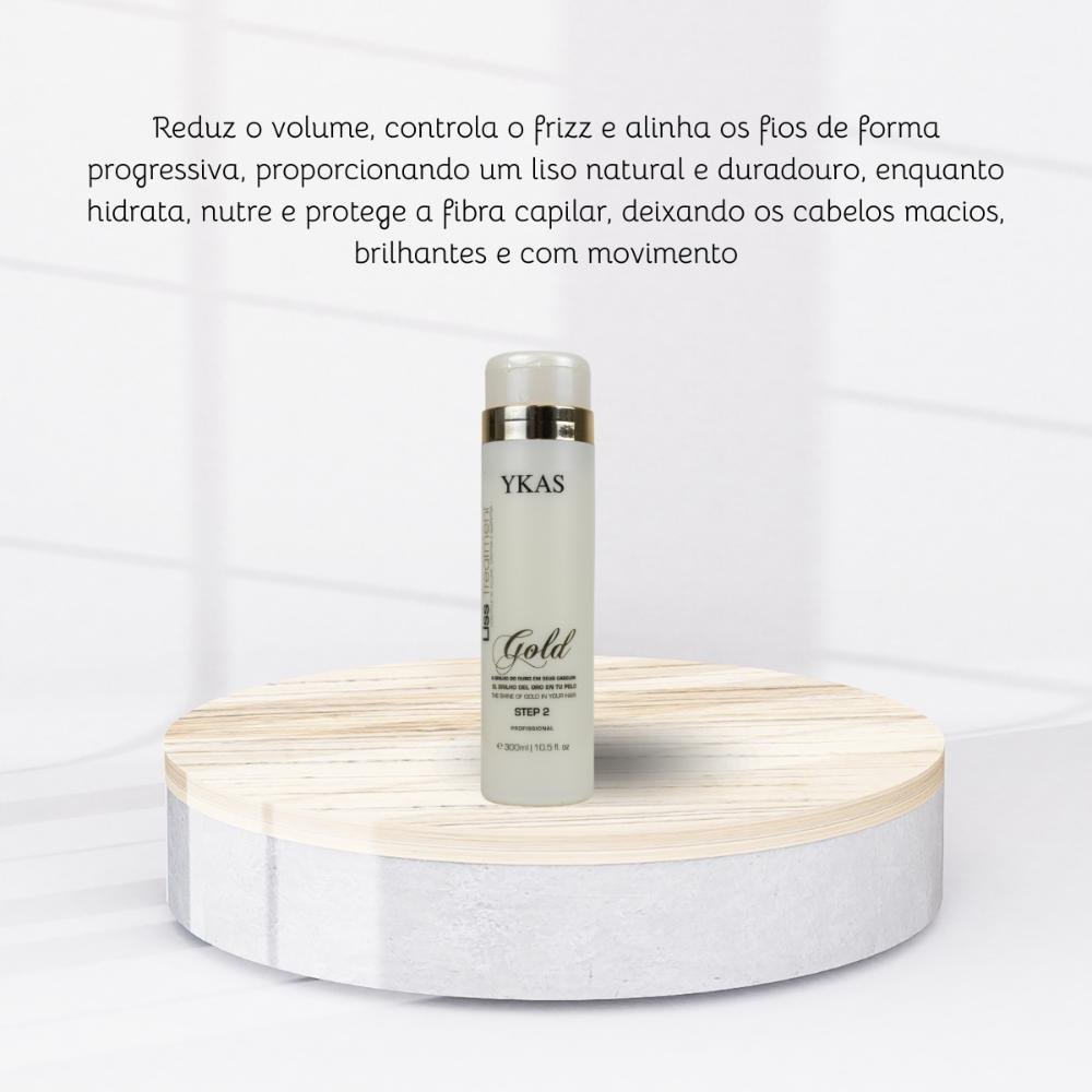 Ykas Profissional Liss Treatment Gold Step 2 300ml 300ml 5