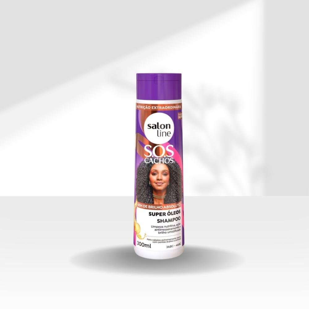 Salon Line S.O.S Cachos Super Óleos Kit 3 Shampoo 300ml ÚNICO 5