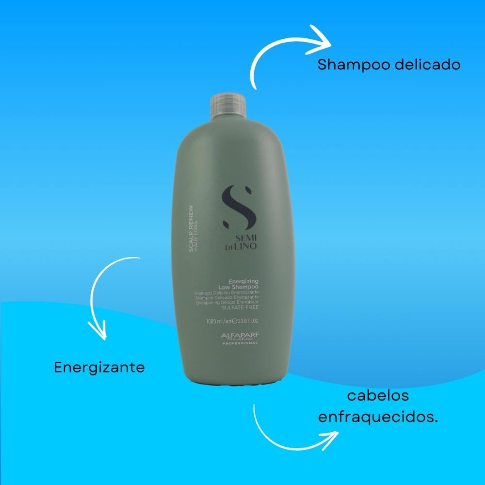 Alfaparf Semi Di Lino Scalp Renew  Energizing Low Shampoo 1L 1L 4