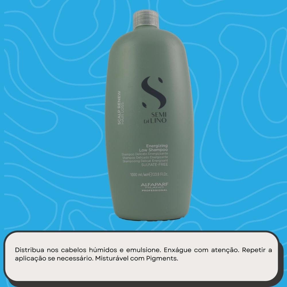 Alfaparf Semi Di Lino Scalp Renew  Energizing Low Shampoo 1L 1L 5