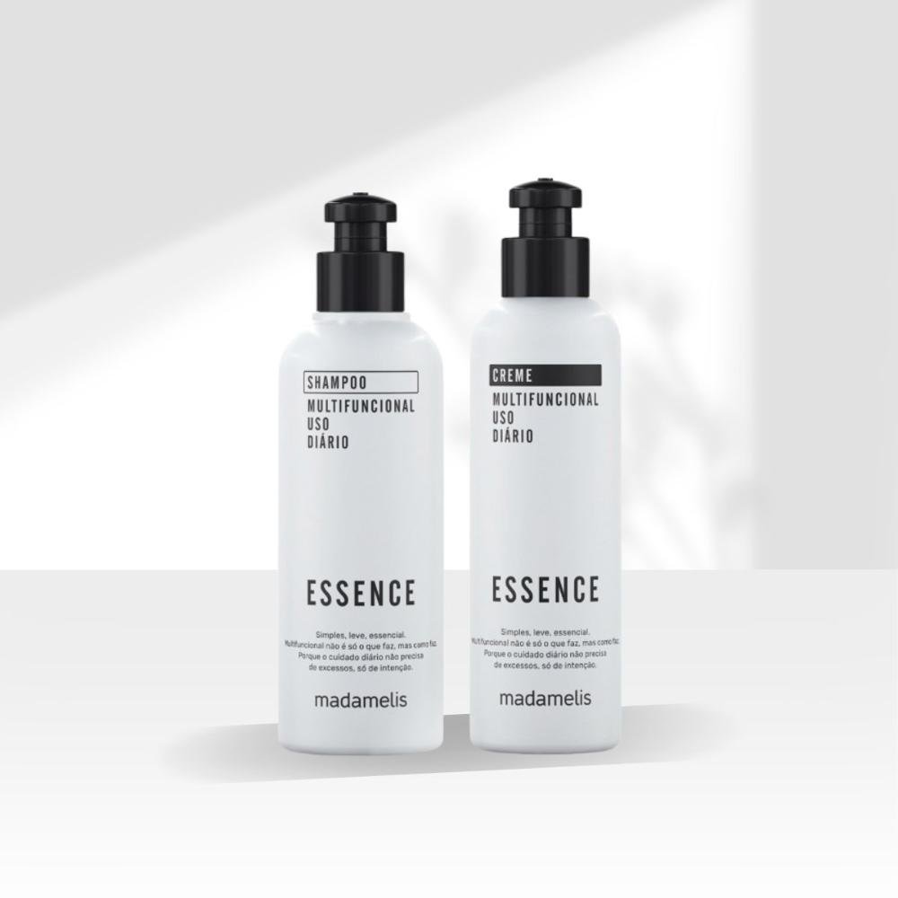 Madamelis Kit Shampoo e Creme Essence Uso Diário Brilho e Maciez 250 ml ÚNICO 4