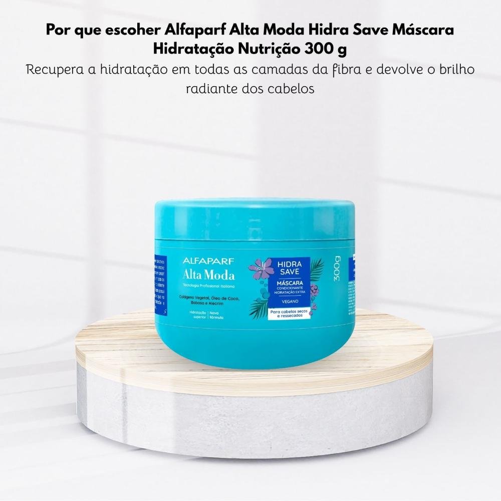 Alfaparf Alta Moda Hidra Save Máscara Hidratação 300 g 300g 5