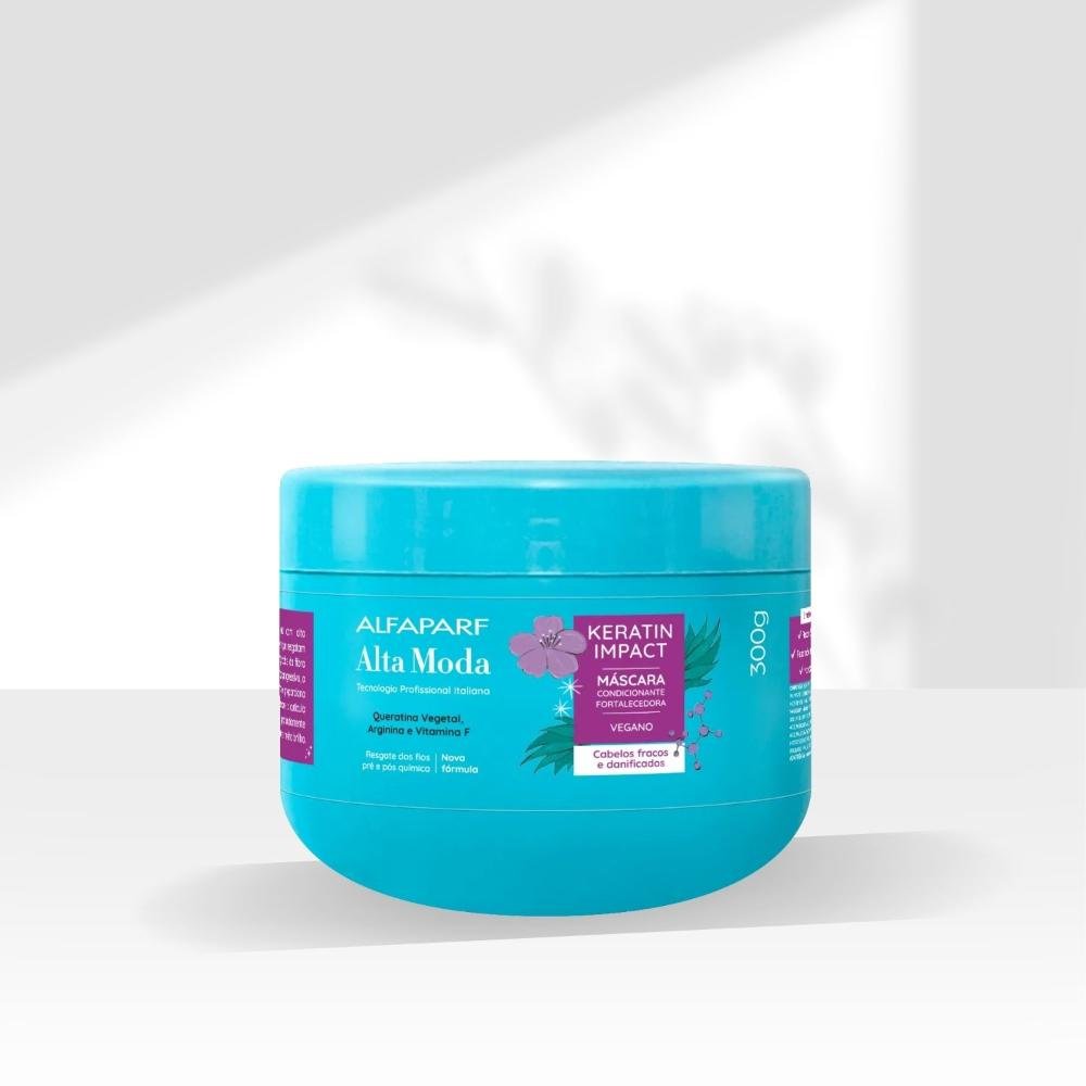 Máscara Alfaparf Alta Moda Keratin Impact Fortalecedora 300 ml 300ml 3