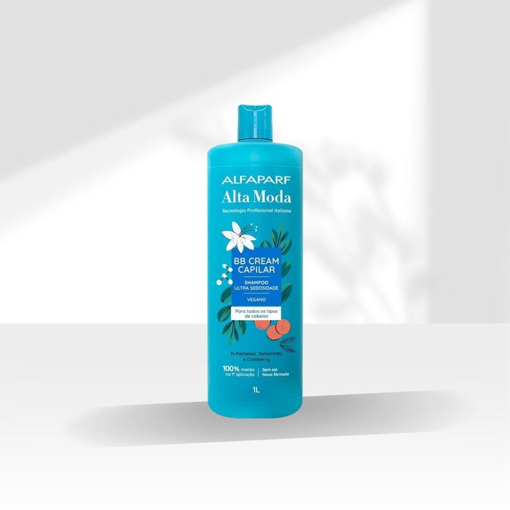 Shampoo Alfaparf Alta Moda BB Cream Multibenefícios Reparação Brilho 1 Litro 1L 3