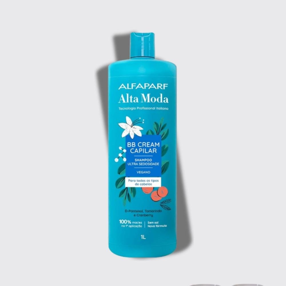 Shampoo Alfaparf Alta Moda BB Cream Multibenefícios Reparação Brilho 1 Litro 1L 4