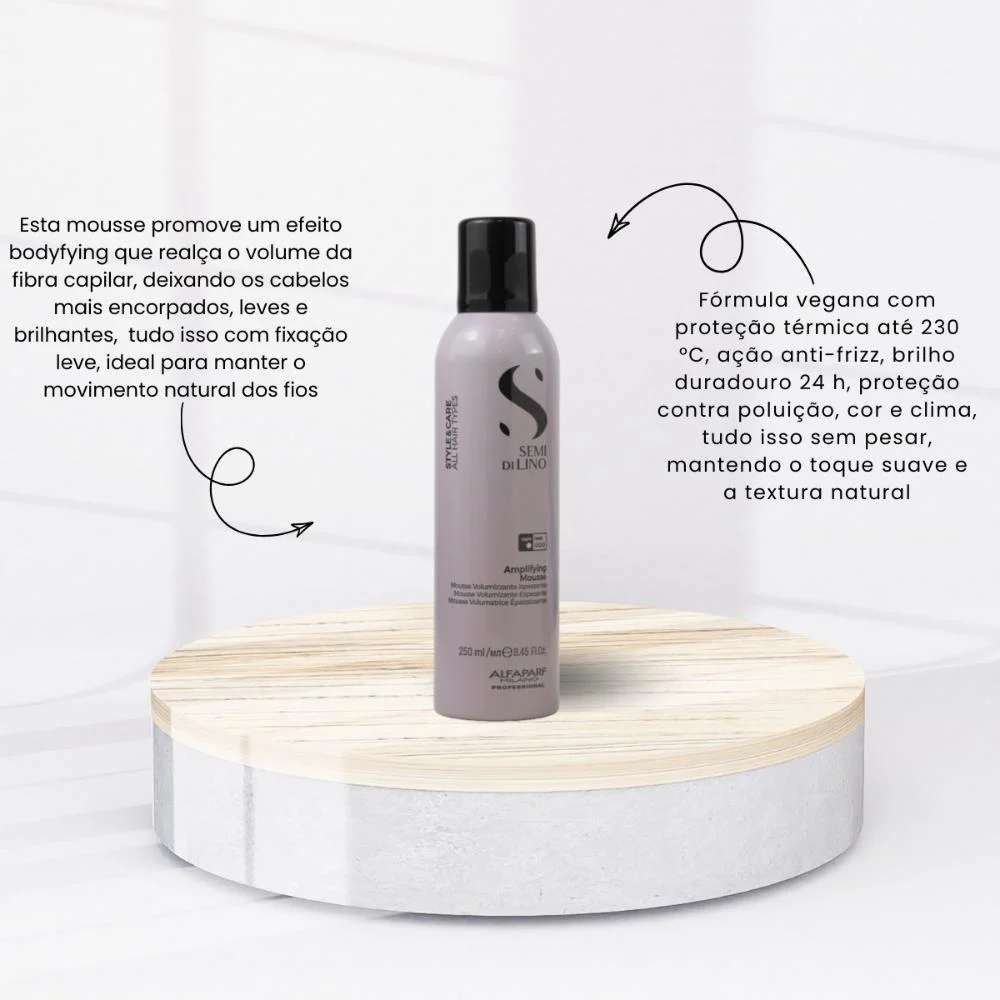 Alfaparf Semi Di Lino Style&Care Amplifying Mousse 250ml 250ml 2
