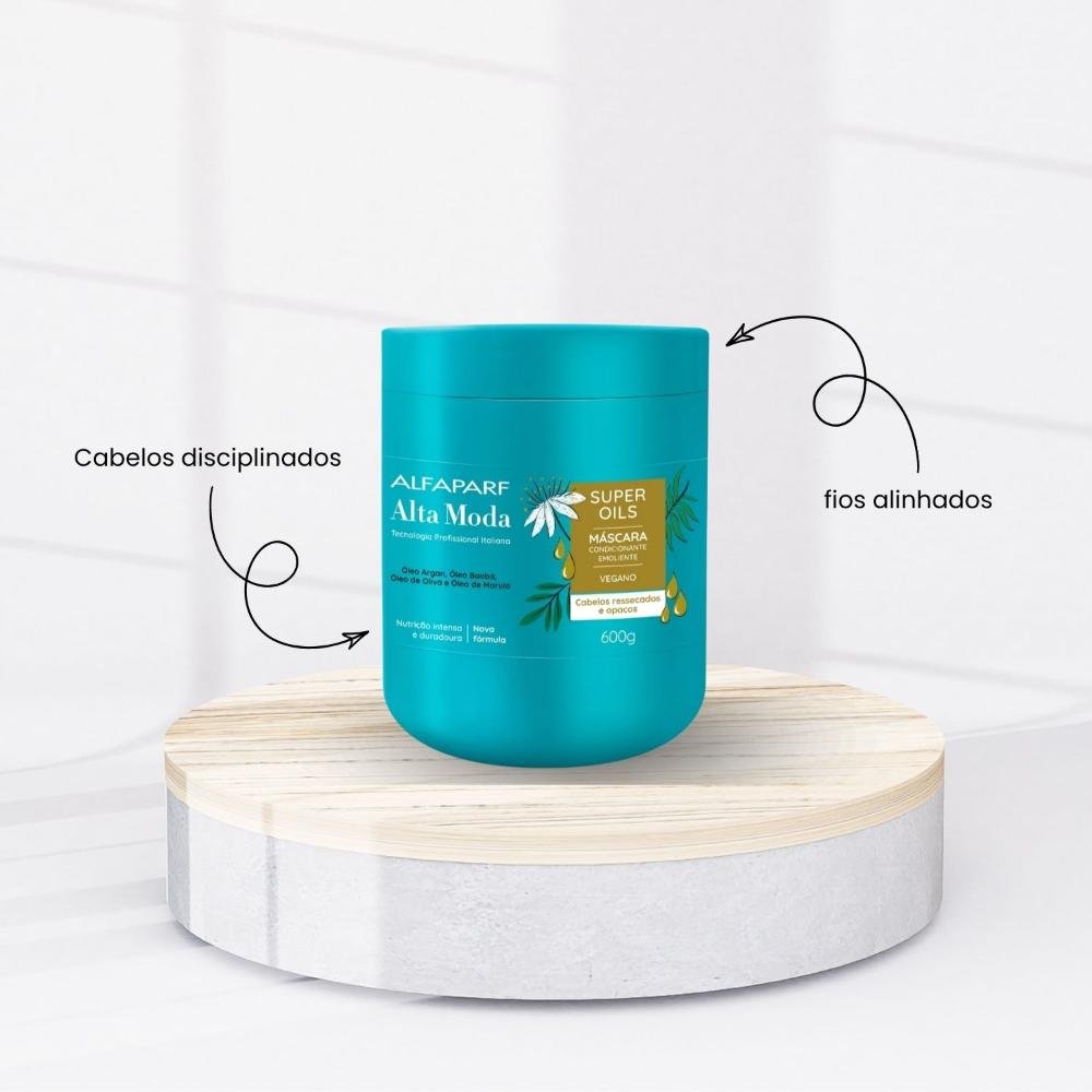 Máscara Alfaparf Alta Moda Super Oils Máscara de Nutrição e Brilho 600 g 600g 2