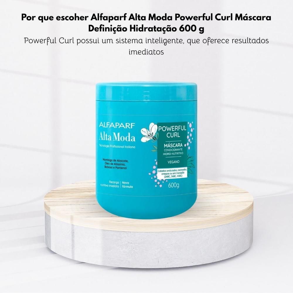 Máscara Alfaparf Alta Moda Powerful Curl Definição Máscara de Hidratação 600 g 600g 5