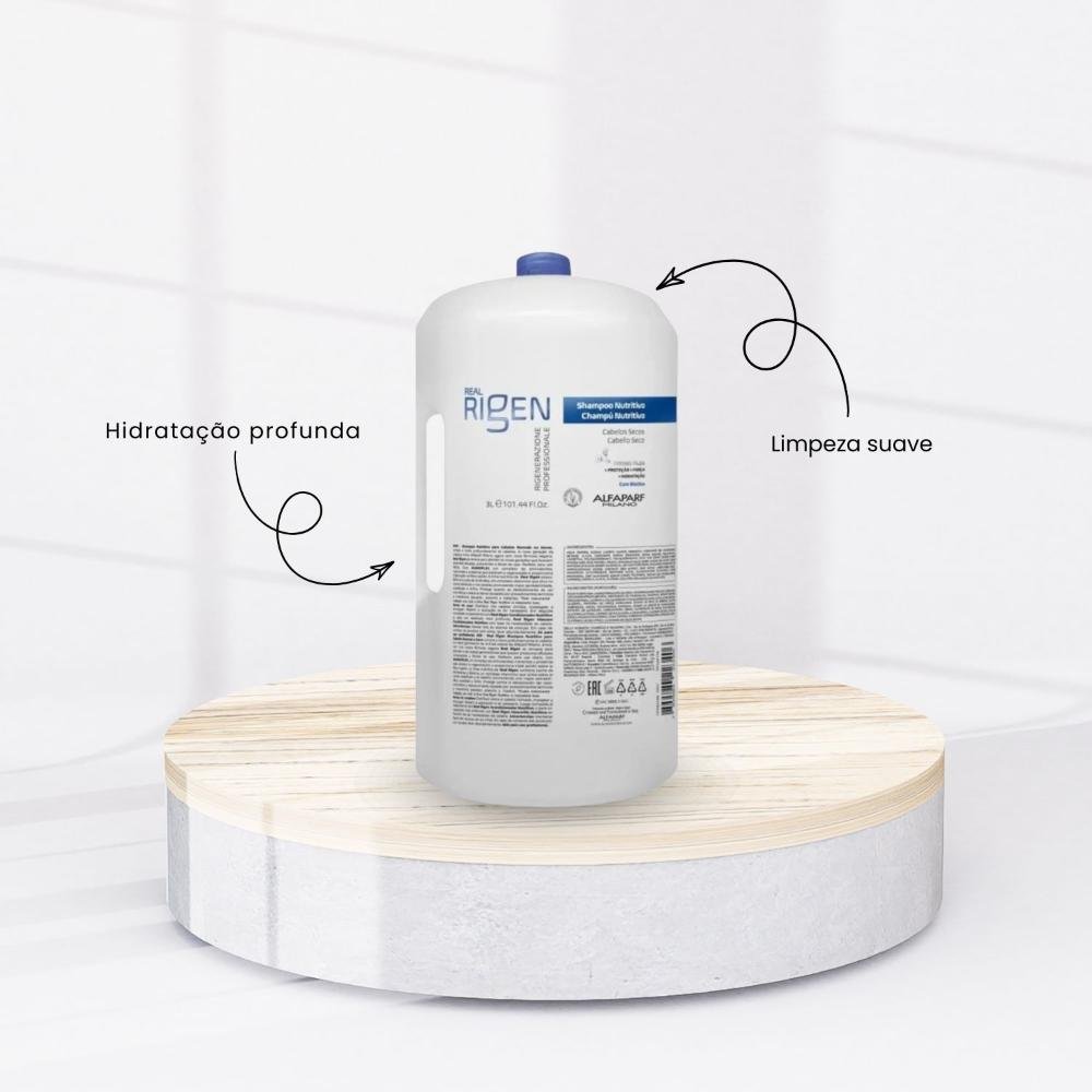 Shampoo Alfaparf Milano Real Rigen Nutritivo Shampoo Hidratante 3 Litros 3L 2