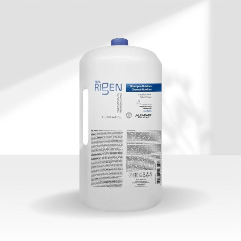Shampoo Alfaparf Milano Real Rigen Nutritivo Shampoo Hidratante 3 Litros 3L 3