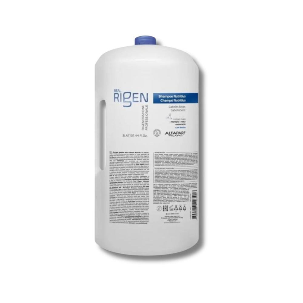 Shampoo Alfaparf Milano Real Rigen Nutritivo Shampoo Hidratante 3 Litros 3L 4