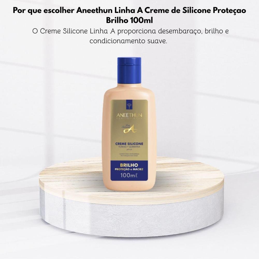 Leave-in Aneethun Linha A Creme de Silicone Brilho 100 ml 100ml 4