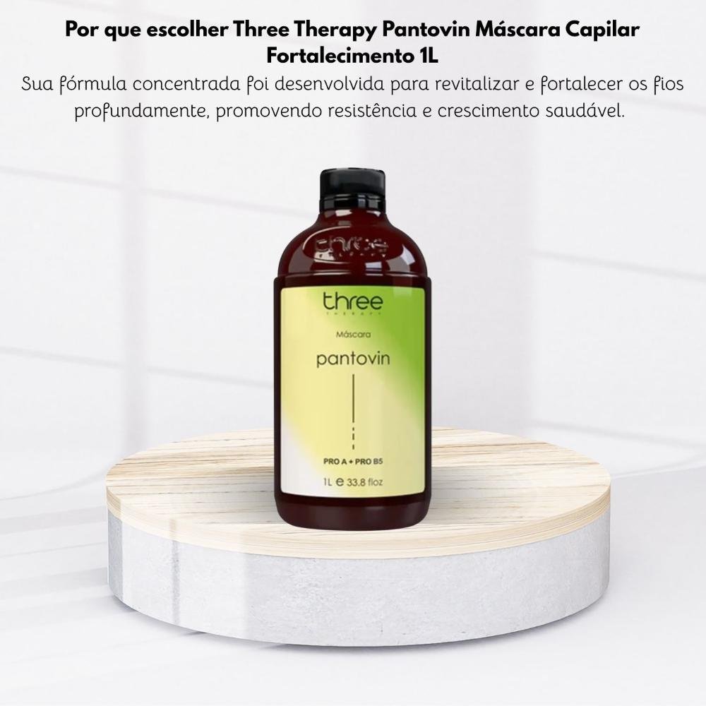 Three Therapy Pantovin Máscara Capilar Fortalecimento 1L 1L 5