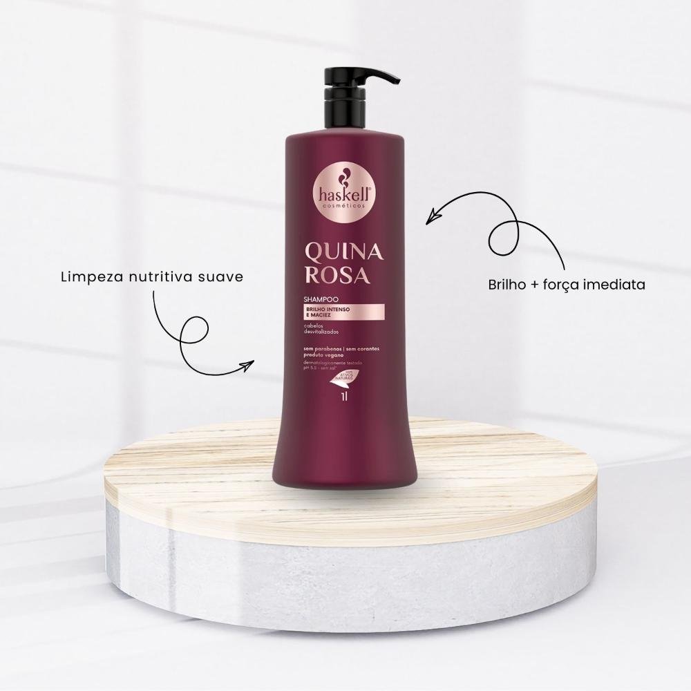 Condicionador Haskell Quina Rosa Fortalecimento 1000ml 1L 2