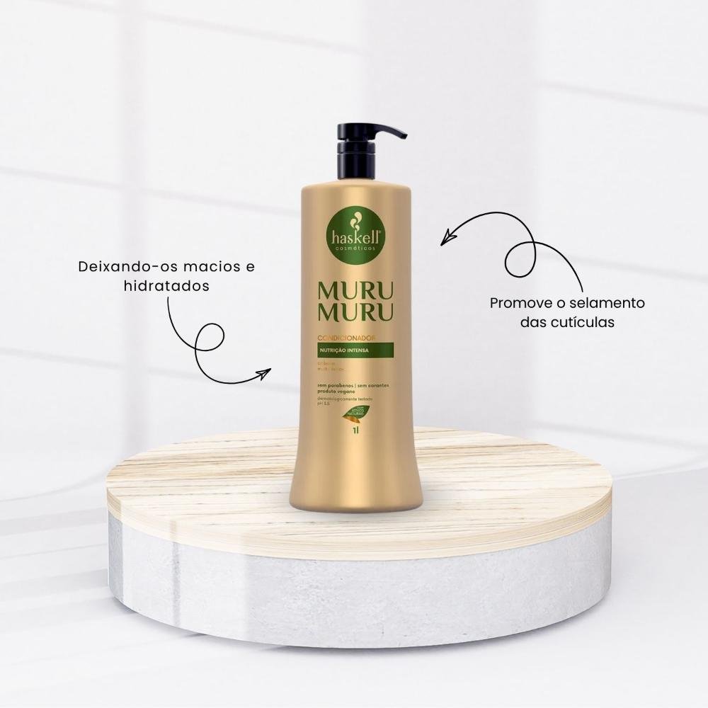 Condicionador Haskell Muru Muru Nutrição Hidratação 1000 ml 1L 2