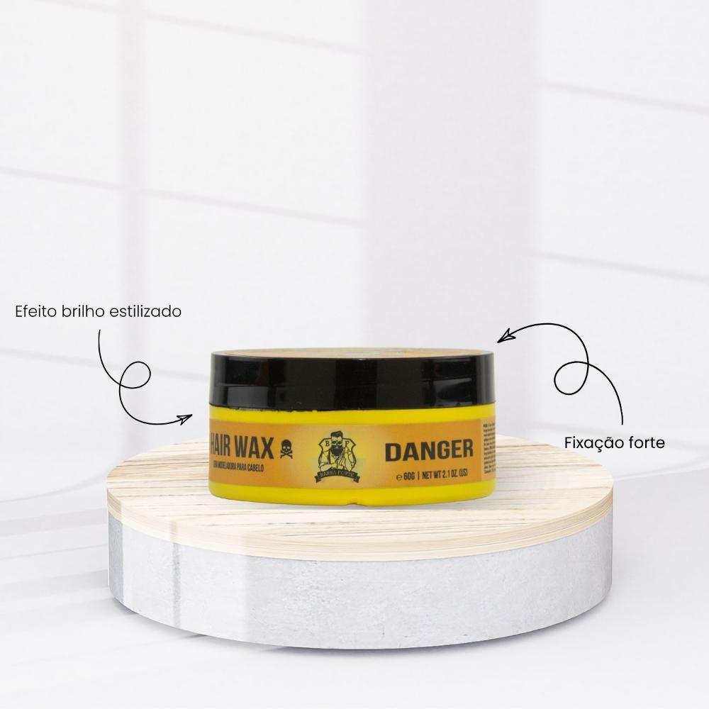 Danger Kit Viagem Barba Forte 4 Produtos Cuidado Completo ÚNICO 5