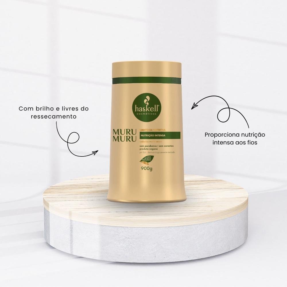 Mascara Capilar Haskell Muru Muru Manteiga Nutritiva 900 g 900g 2