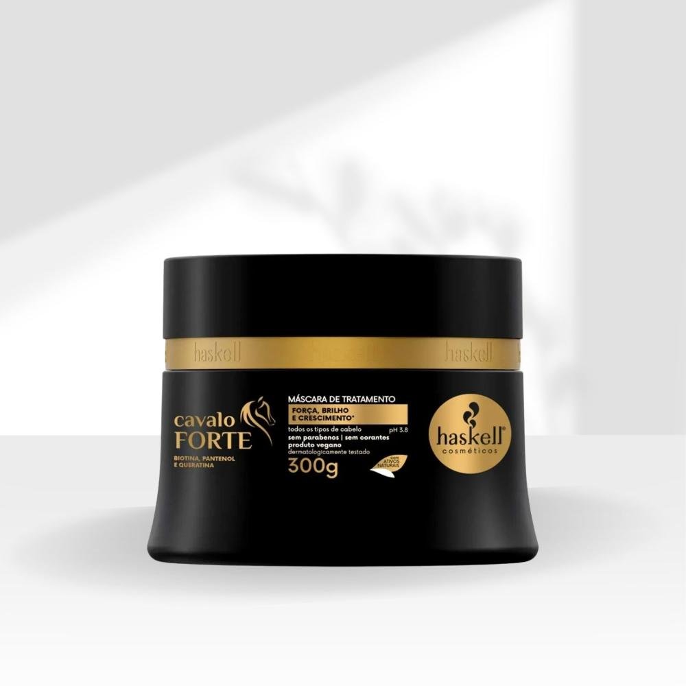 Máscara Tratamento Haskell Cavalo Forte Fortalecimento 300 g 300g 3