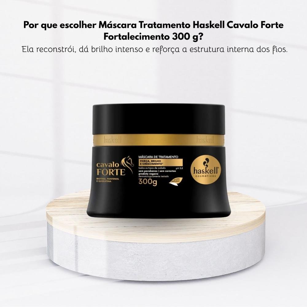 Máscara Tratamento Haskell Cavalo Forte Fortalecimento 300 g 300g 5