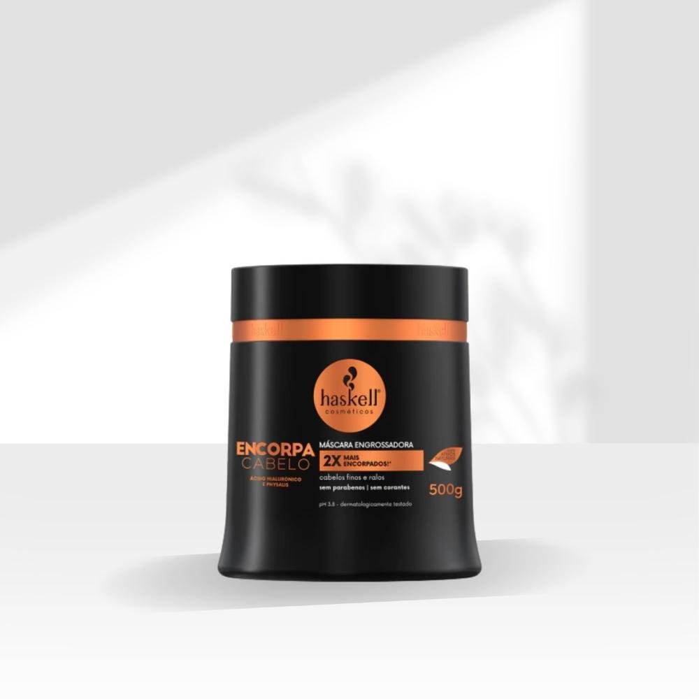 Máscara Tratamento Haskell Encorpa Cabelo Volume 500 g 500g 3