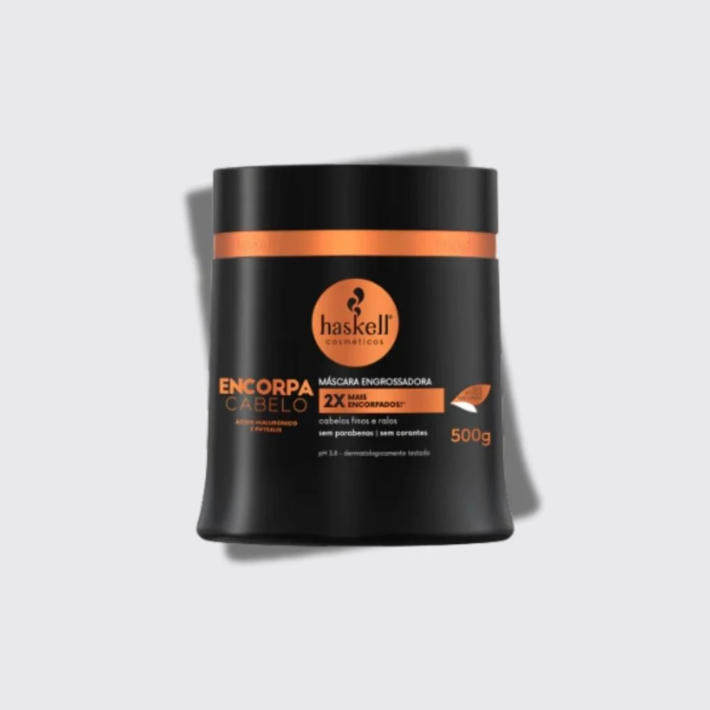 Máscara Tratamento Haskell Encorpa Cabelo Volume 500 g 500g 4