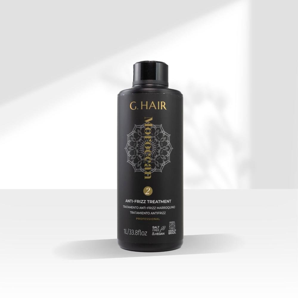 Tratamento Capilar G.HAIR Maroccan Anti Frizz Passo 2 1000 ml 1L 3