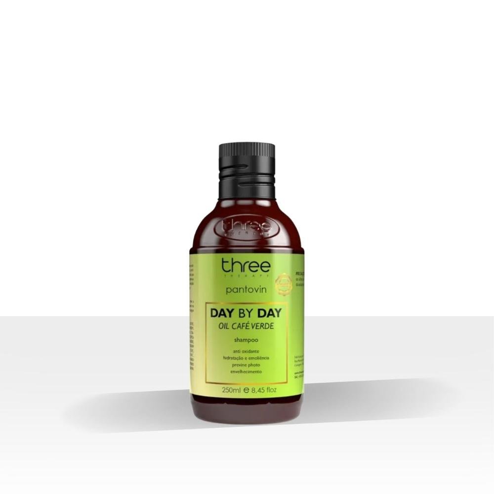 Three Therapy Day By Day Shampoo Óleo Café Verde 250 ml 250ml 3
