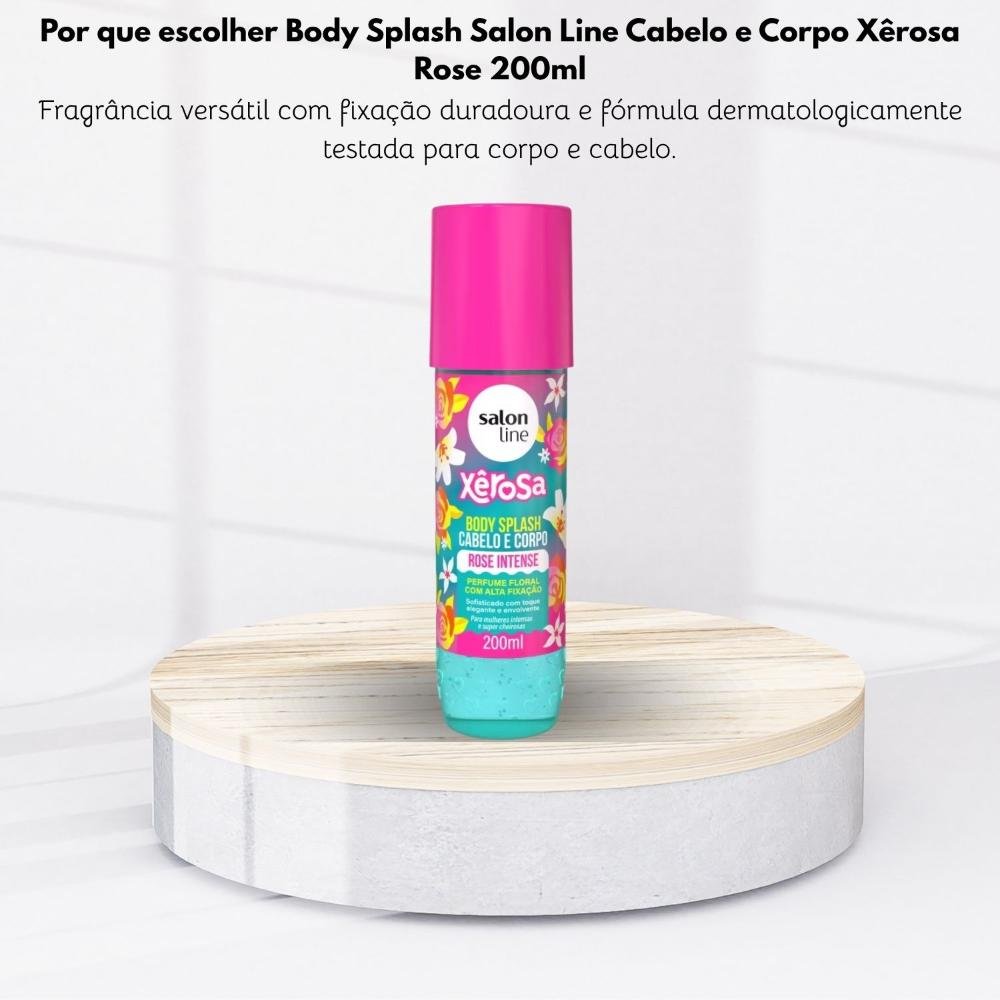 Body Splash Salon Line Xêrosa Rose Intense 200 ml 200ml 5
