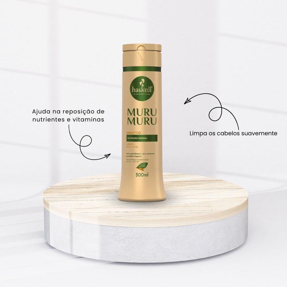 Shampoo Haskell Muru Muru Nutrição Hidratação 300 ml 300ml 2