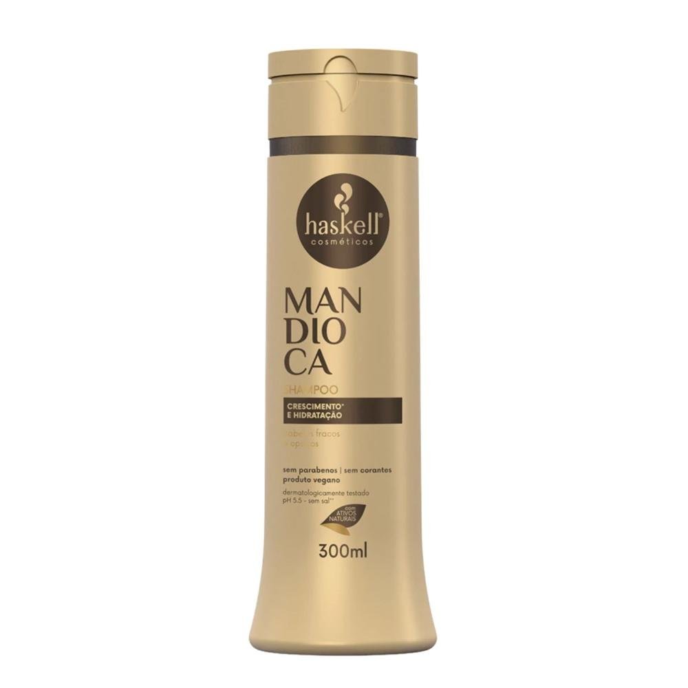 Shampoo Haskell Mandioca Força Crescimento 300 ml