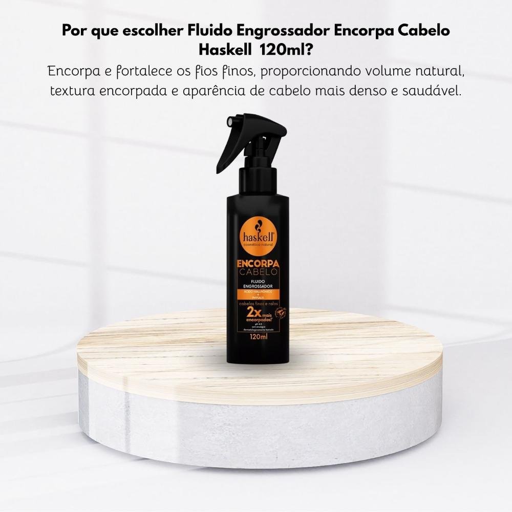 Fluido Engrossador Haskell Encorpa Cabelo Volume 120 ml 120ml 5
