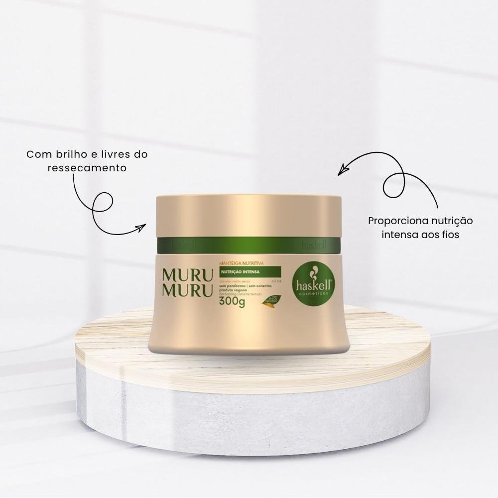 Mascara Capilar Haskell Muru Muru Manteiga Nutritiva 300 g 300g 2
