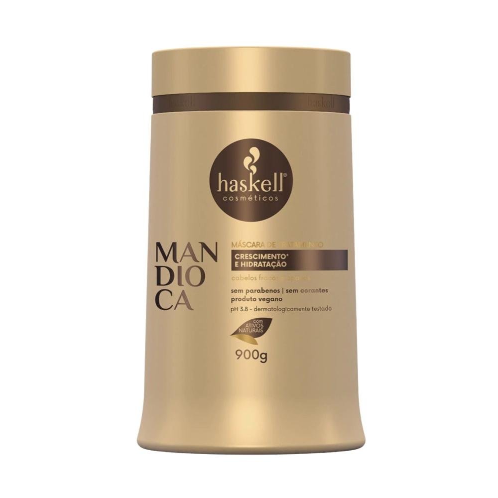 Máscara Tratamento Haskell Mandioca Força Crescimento 900 g