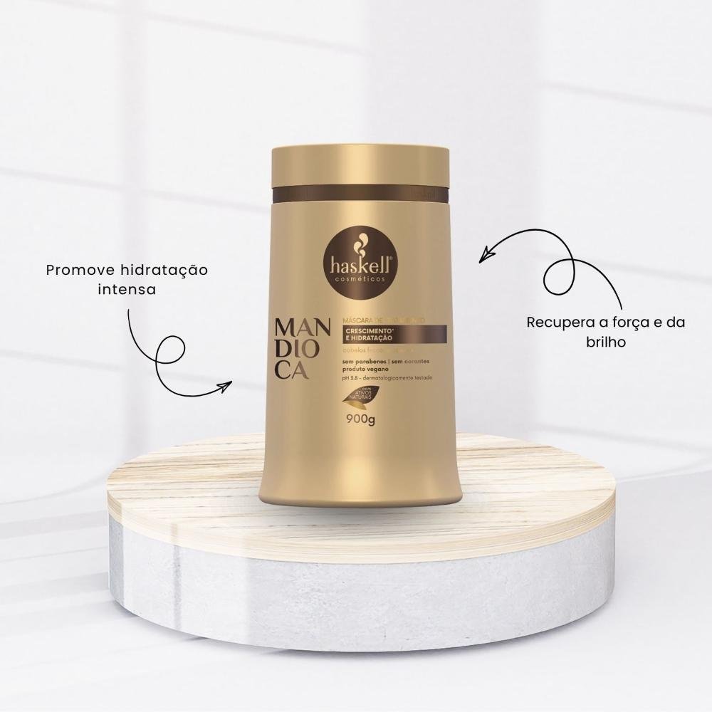 Máscara Tratamento Haskell Mandioca Força Crescimento 900 g 900g 2