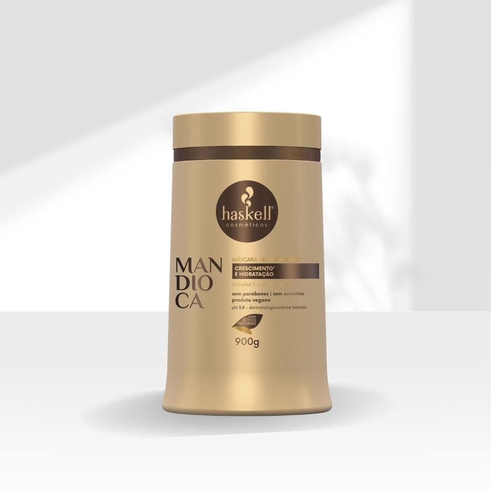 Máscara Tratamento Haskell Mandioca Força Crescimento 900 g 900g 3
