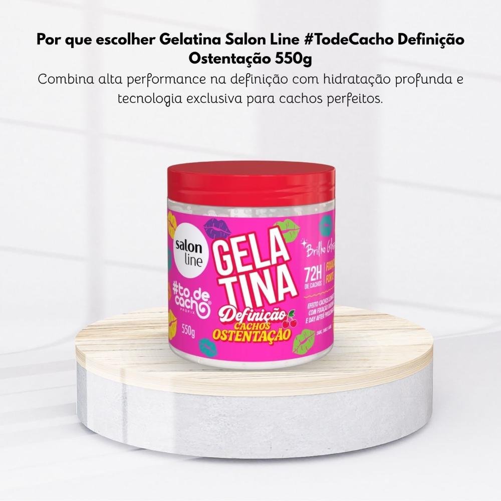 Gelatina Capilar Salon Line #TodeCacho Definição Ostentação 550 g 550g 5