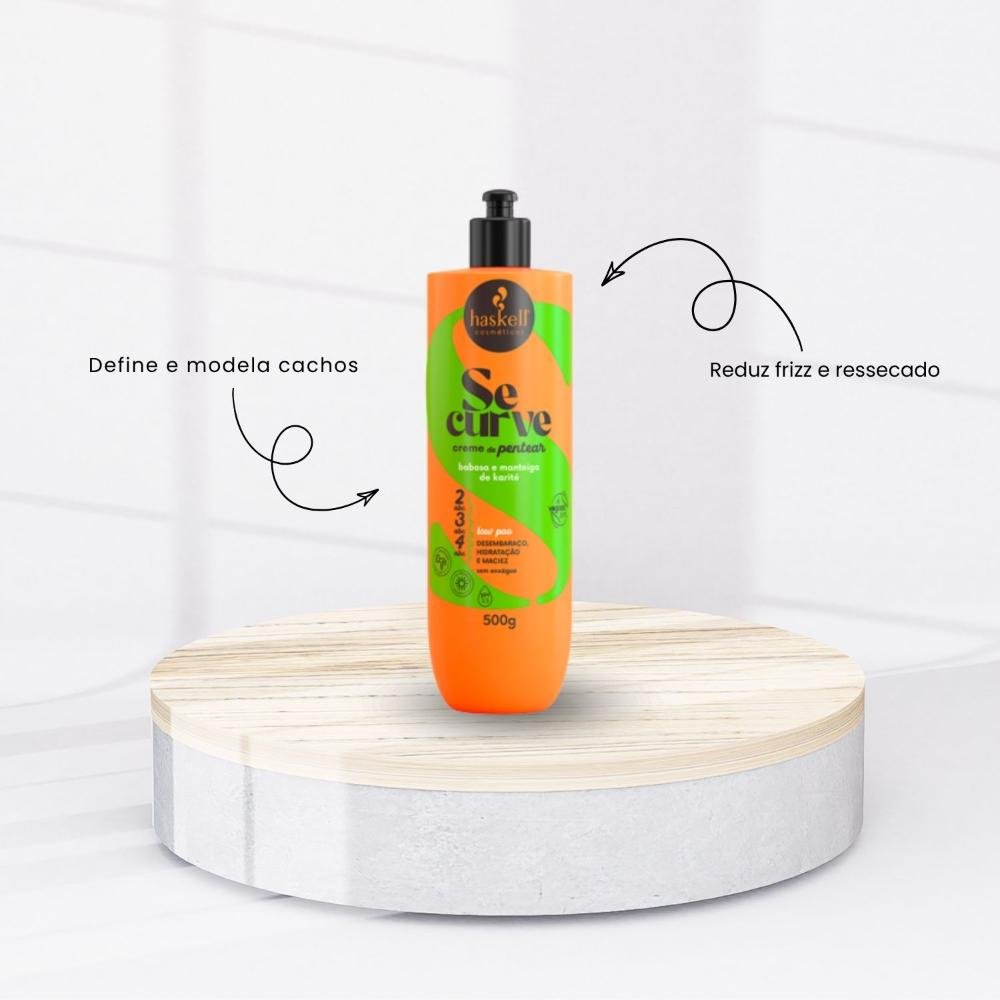Creme Pentear Haskell Se Curva Cabelos Cacheados 500 g 500g 2