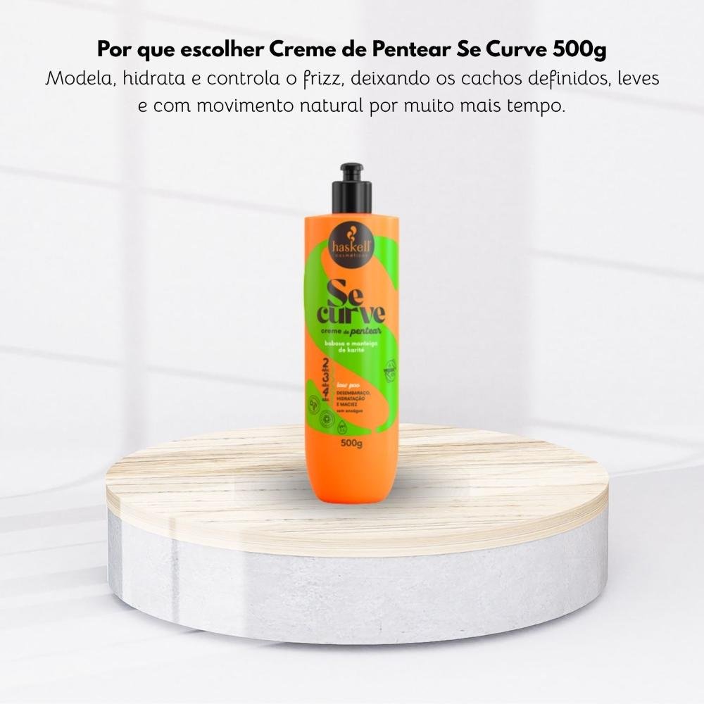 Creme Pentear Haskell Se Curva Cabelos Cacheados 500 g 500g 5