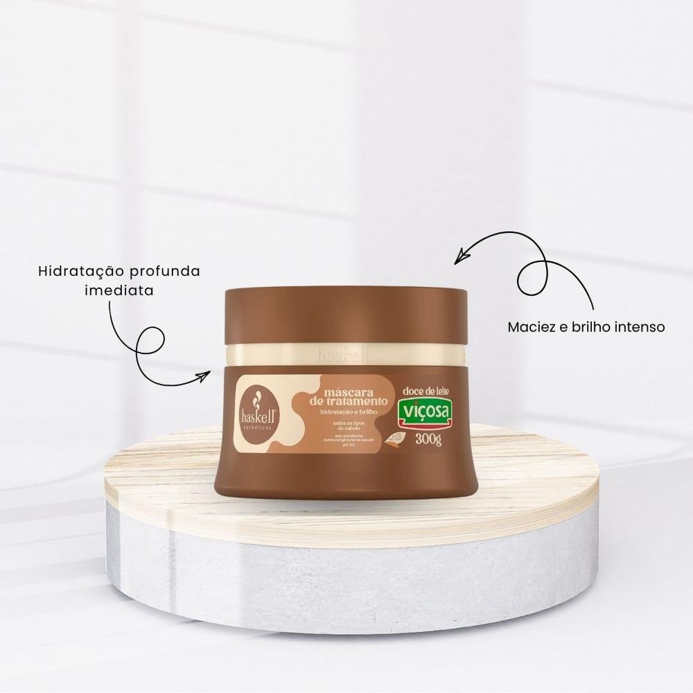 Máscara Tratamento Haskell Viçosa Doce de Leite 300g 300g 2
