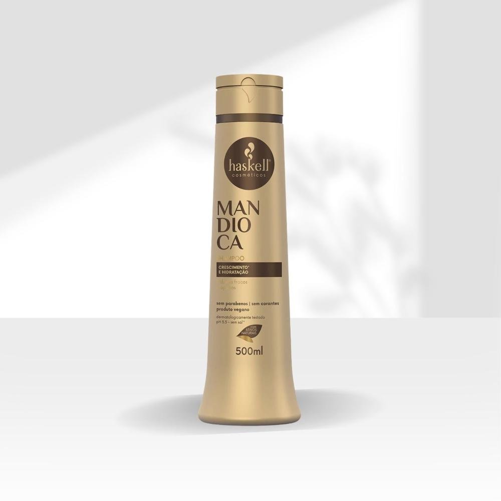 Shampoo Haskell Mandioca Força Crescimento 500 ml 500ml 3