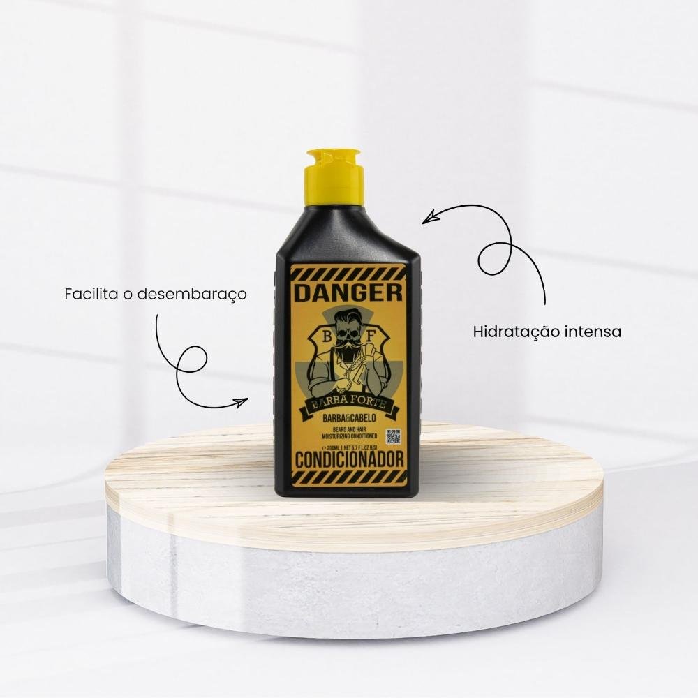 Barba Forte Danger Condicionador Hidratação e Maciez 200ml 200ml 2