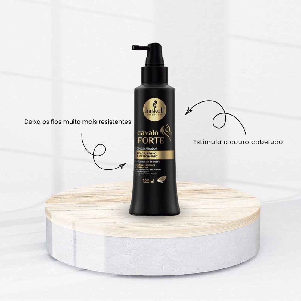 Tônico Capilar Haskell Cavalo Forte Fortalecimento 120g 120g 2