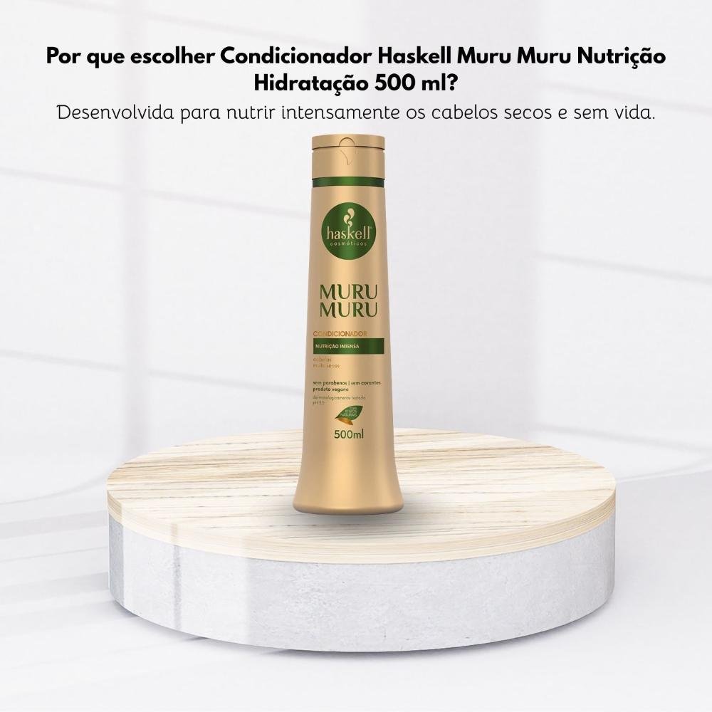 Condicionador Haskell Muru Muru Nutrição Hidratação 500 ml 500ml 5