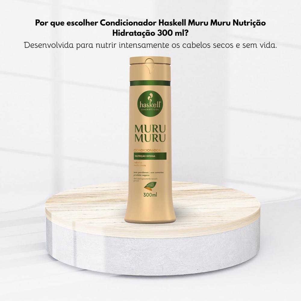 Condicionador Haskell Muru Muru Nutrição Hidratação 300 ml 300ml 5
