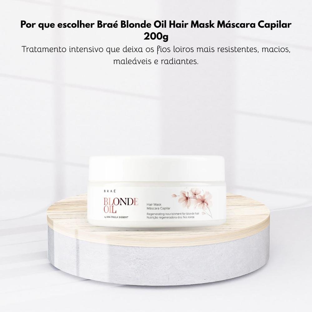 Braé Blonde Oil Hair Mask Máscara Capilar 200 g 200g 5