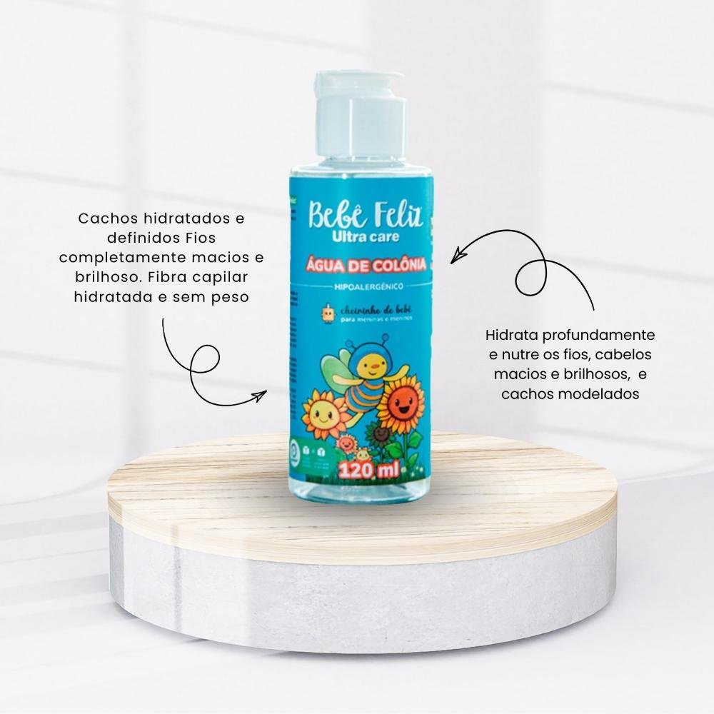 Bebê Feliz Água de Colônia Perfume Suave Infantil 120 ml 120ml 2