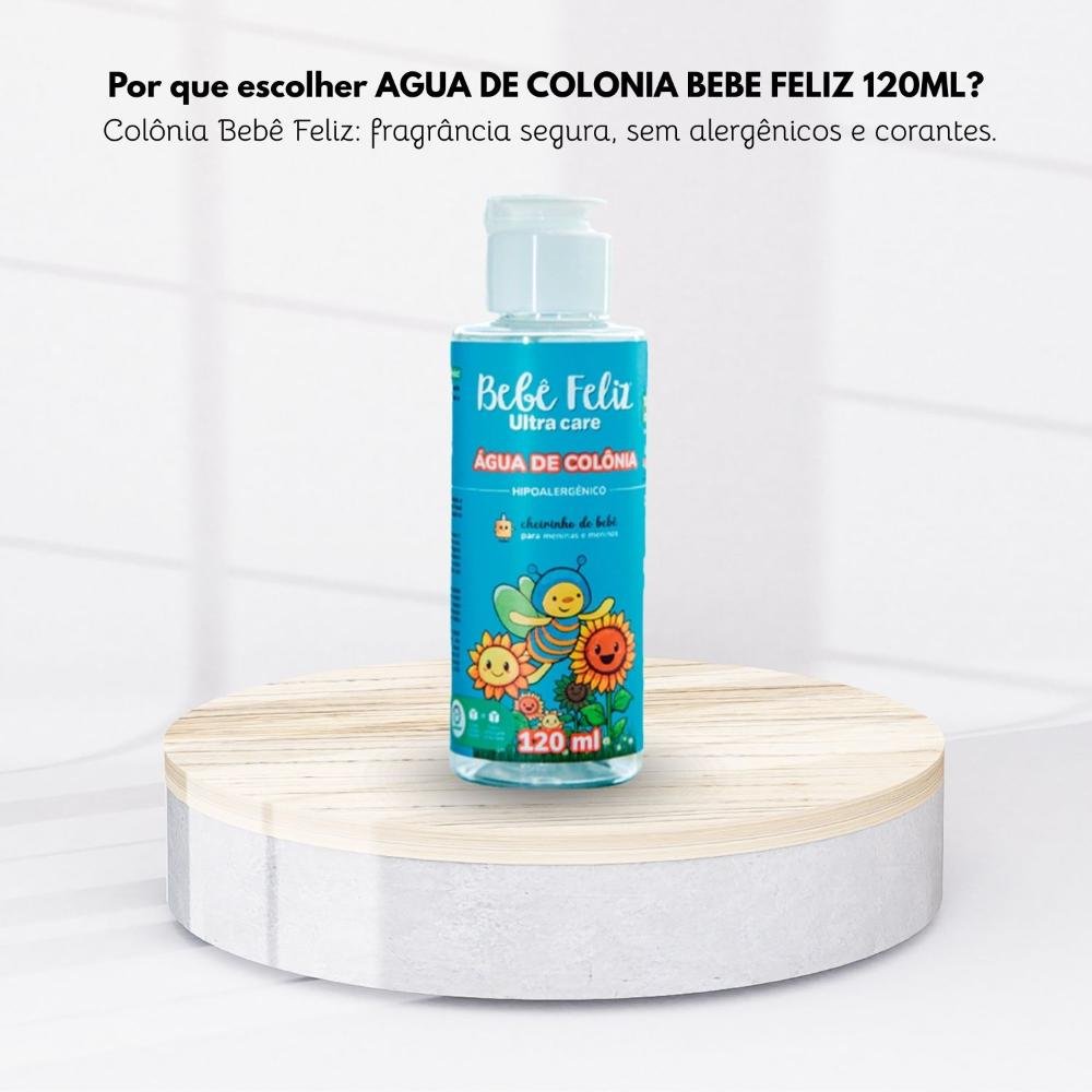 Bebê Feliz Água de Colônia Perfume Suave Infantil 120 ml 120ml 5